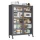 Kitchen storage rack multi-layer pot floor-standing household microwave storage cabinet side cabinet cabinet storage cabinet with cabinet door