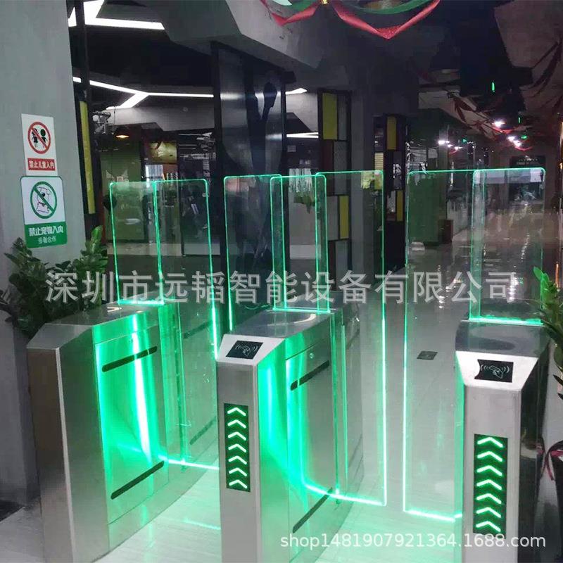 Attendance management for factory personnel on and off work, full-height sliding gates, card swiping, face recognition, fingerprint recognition, access control