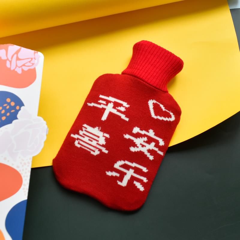 注水橡胶PVC硅胶热水袋绒布套儿童学生1L2L特大号水袋外套保护套 - 图1