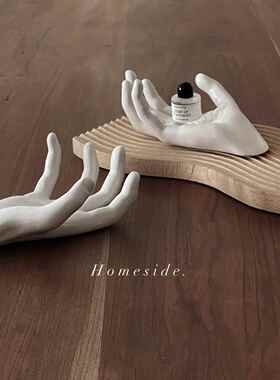 Homeside原创手造型摆件北欧ins风陶瓷创意首饰盘墙面装饰道具
