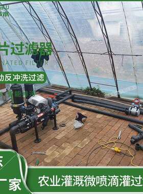 污过滤器厂家 产温室灌农田生溉智572能清洗排自动反冲洗叠片过滤