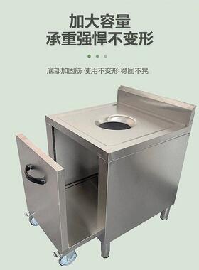 不锈钢收残车收残台残食台收餐车泔水收餐车餐具垃圾桶泔水车厨房