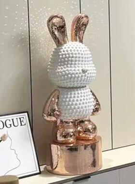 网红兔子客厅电视柜玄关落地装饰品摆件暴力熊存钱罐卡通简约家居