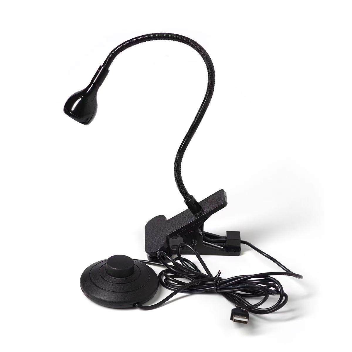 led万向软管铁夹式聚光护眼书桌床头灯插电充电调光防蓝光usb射灯,淘宝优惠券,粉丝福利购,淘宝优惠卷