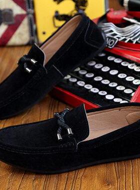 Driving flat shoes men Casual shoes slippers豆豆鞋休闲板鞋男