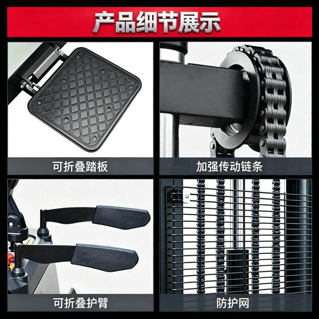 Hangcha station ride-on stacker forklift 2 tons 1.5 tons hydraulic stacker truck forklift electric lift forklift electric forklift