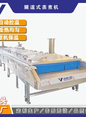 连续式槟榔加热杀菌机大型枸杞加工设备蒸汽加热隧道蒸煮机