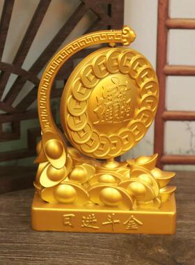 招财金蟾转转装饰品摆件家居客厅办公室酒柜门店玄关摆设生日礼物