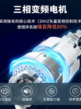 广绅电器冰淇淋机商用全自动大产量静音款奶茶设备软冰激凌机立式