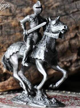 古典欧式中世纪圣堂战士锡兵摆件创意家居饰品工艺品新奇男士礼物