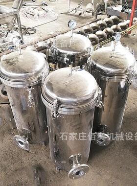 不锈钢袋式过滤器双联过滤器快开式直通管道过滤器泥土杂志过滤器