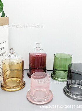 轻奢风香薰罩子玻璃香薰摆件 观夏玻璃罩室内香薰杯容器金钟罩