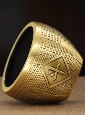 黄铜 摆五缸谷丰登 烟灰缸铜BT-003家居办公书房件装饰用品工艺品
