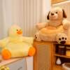 Animal small sofa cushion and backrest integrated futon bedroom living room floor cushion tatami lazy bay window seat pier
