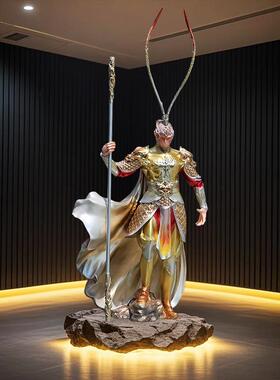 黑神话悟空玻璃纤维雕塑商场电影院家居办公场所装饰斗战 胜佛大
