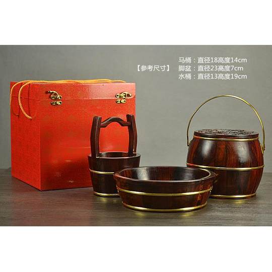 Hochwertige Xin Yizhai-Hochzeitsgeschenke, Fässer aus Mahagoni und Palisander, neuer Hochzeitsschmuck, neue Hauskreationen, Mitgiftbeutel