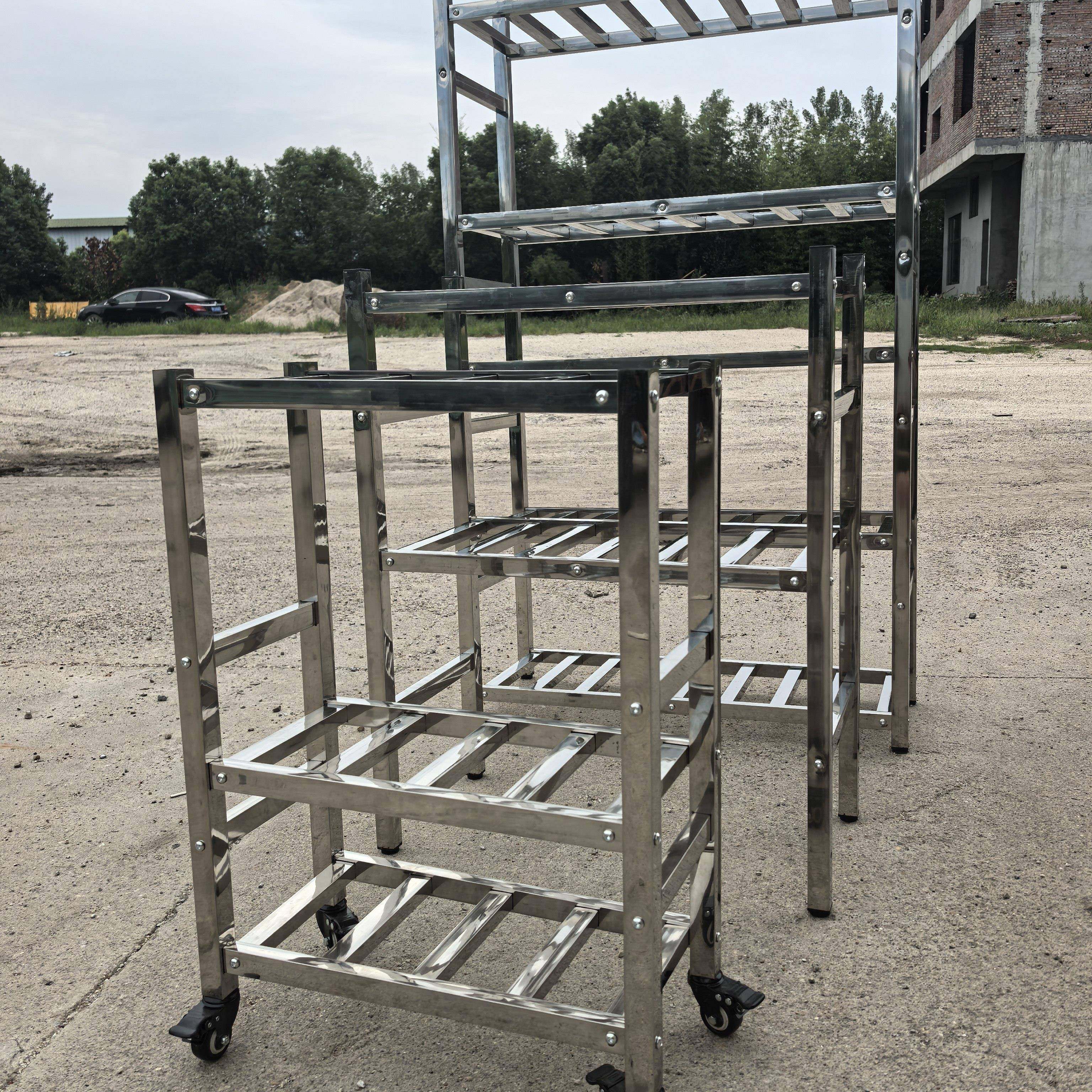 不锈钢花架方管置物架仓库整理架酒店厨房储物架仓储多层镂空架子,淘宝优惠券,粉丝福利购,淘宝优惠卷