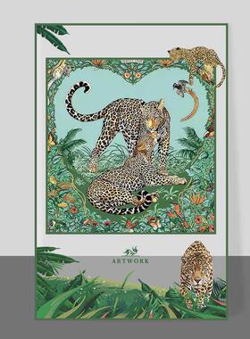 来图定做装饰画亚克力画框相框定制丝巾装裱挂画大尺寸无边框挂画