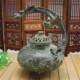 Antiques, miscellaneous copperware, retro crafts, bronze Baishoulong incense burner, copper incense burner ornaments