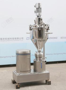 分体式不锈钢卫生型食品级胶体磨机带压力法兰连接漏斗料斗