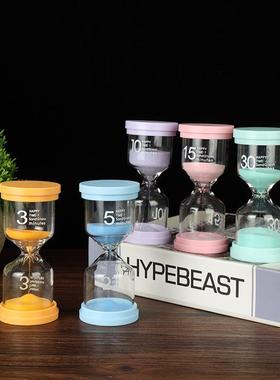 创意沙漏计时器儿童学生学习时间管理20/30/60分钟流沙瓶摆件礼物