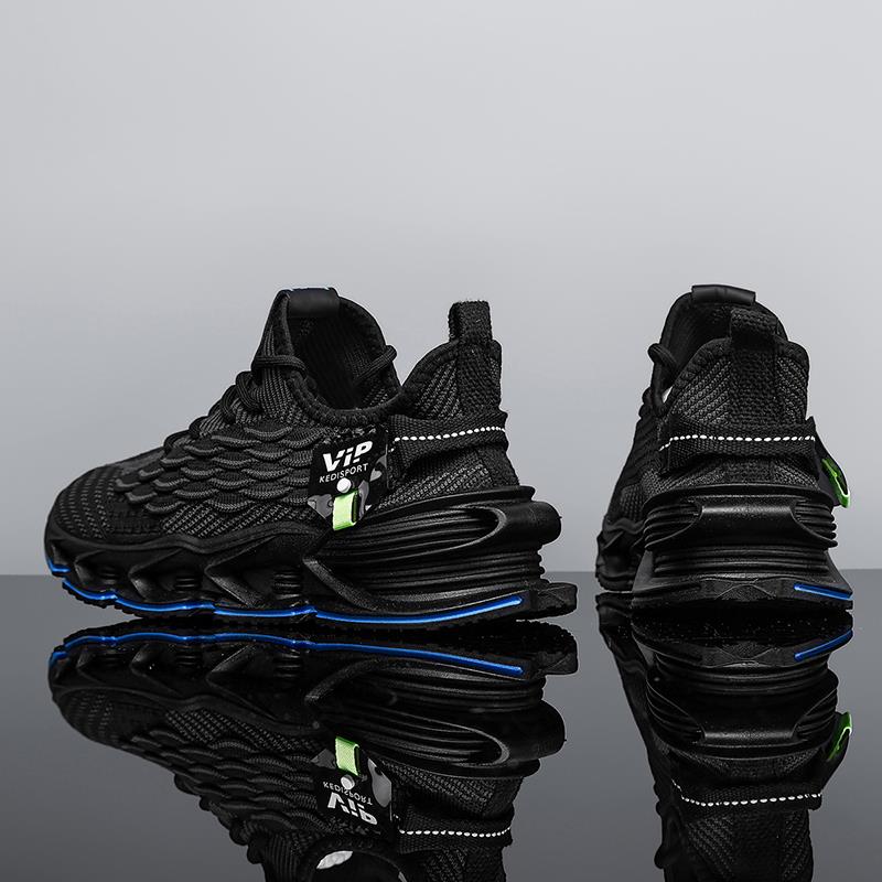 男鞋夏季飞织网面透气跑步减震运动鞋休闲潮牌百搭椰子老爹鞋秋季 - 图2