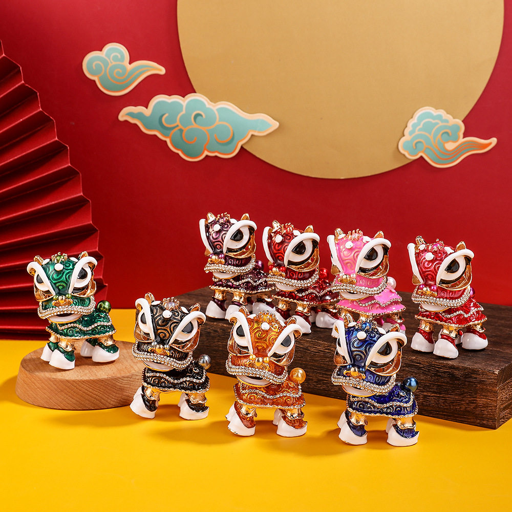 中国风醒师挂件舞师桌面摆件工艺品圣诞节礼物新年礼品特色玩具