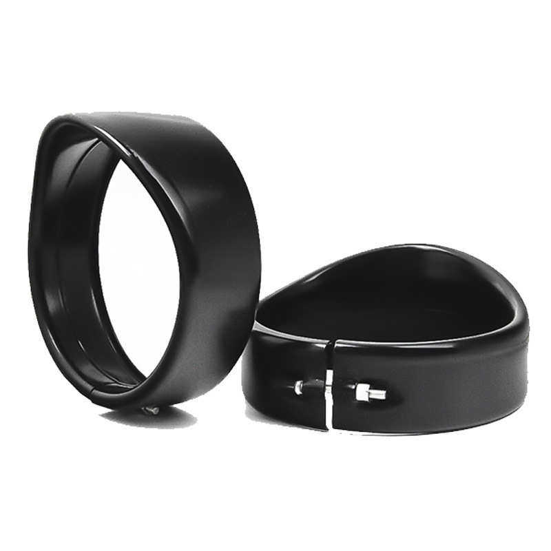 摩托车配件 哈雷LED大灯保护罩 7寸大灯帽檐保护灯罩套装黑银,淘宝优惠券,粉丝福利购,淘宝优惠卷