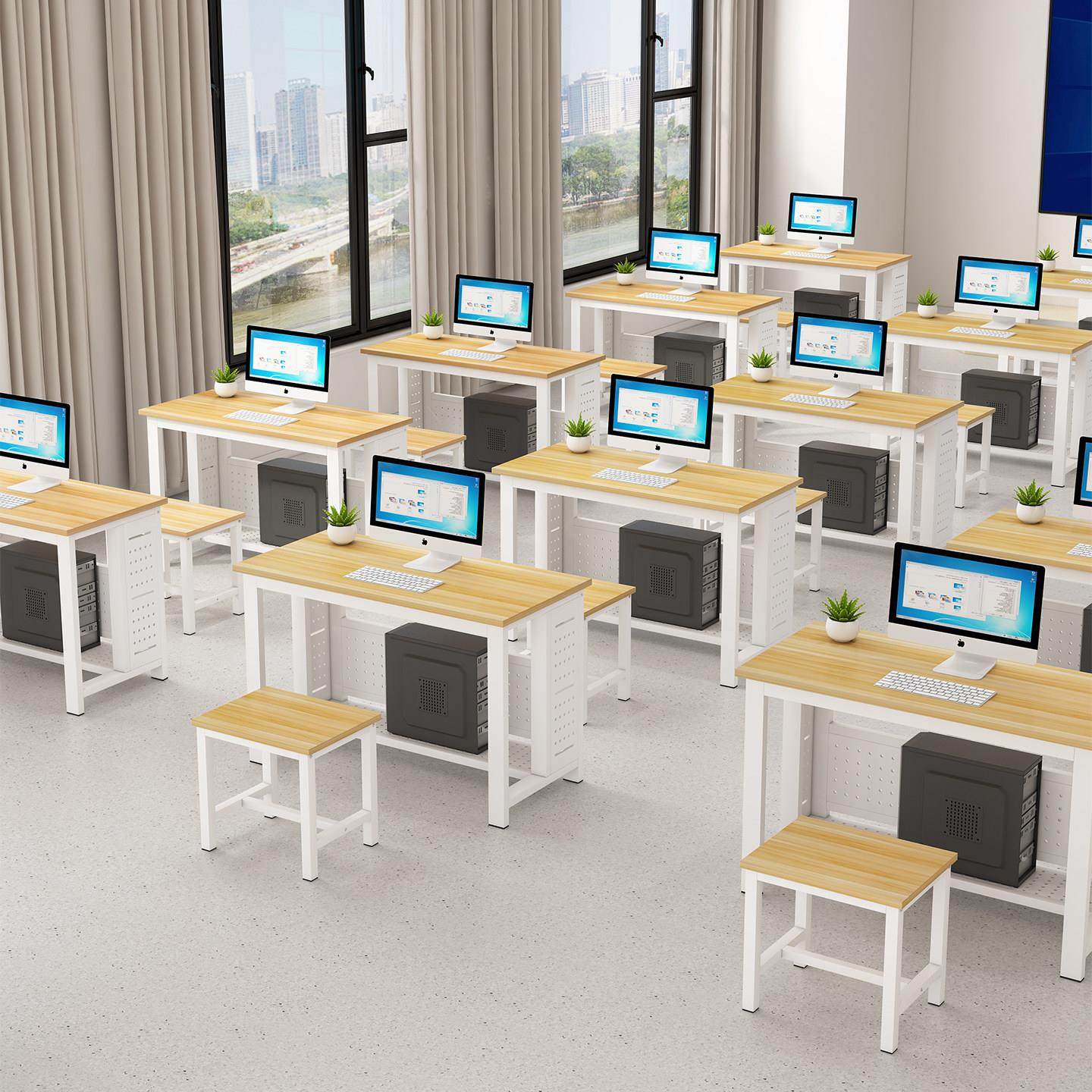 程式设计学校机房桌子微机室单双人电脑桌培训班台式简约电脑桌椅,淘宝优惠券,粉丝福利购,淘宝优惠卷