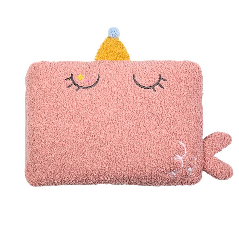 热水袋外套单卖套子保护套防烫套手捂布套外罩双插手暖手宝毛绒套 - 图3