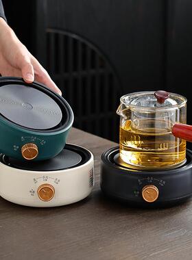 黑晶炉2023新款围炉煮茶器罐罐带保温小型烧水专用玻璃电磁炉光波