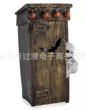 亚马逊 新款 Outhouse Mummy Animated Decor 厕所木乃伊动画装饰