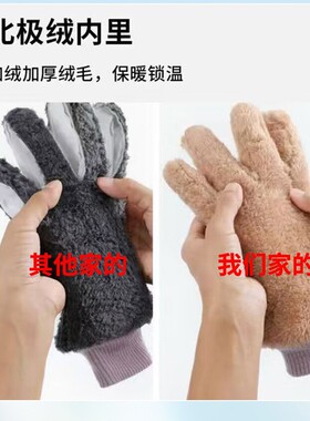 冬季保暖触屏滑雪手套女加绒加厚防风防泼水防滑户外骑行保暖手套