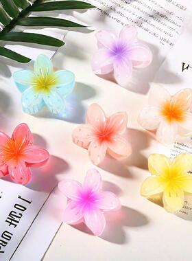 Hair Flower Clip Clips Hawaiian Plumeria Beach Flowers Claw