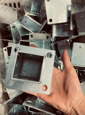 防腐木方管固定镀锌不锈钢底座葡萄架立柱柱子围栏加固型全套角码