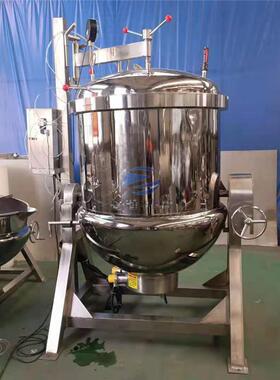 广东蛋黄肉粽子加工流水线设备粽子蒸煮杀菌成套设备高温蒸煮锅