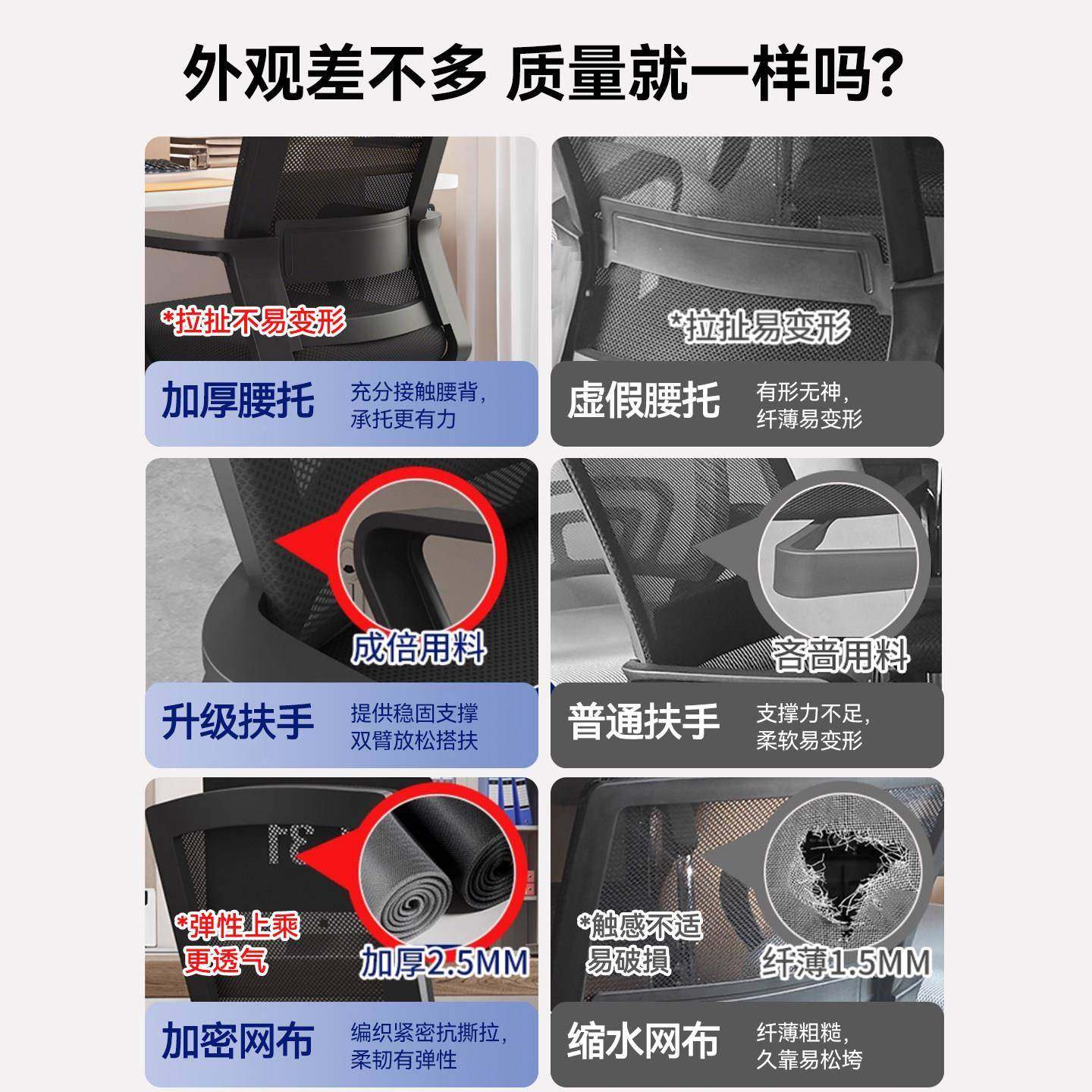 办公椅电脑椅弓形靠背网布透气舒适久坐家用书桌座椅办公会议椅,淘宝优惠券,粉丝福利购,淘宝优惠卷