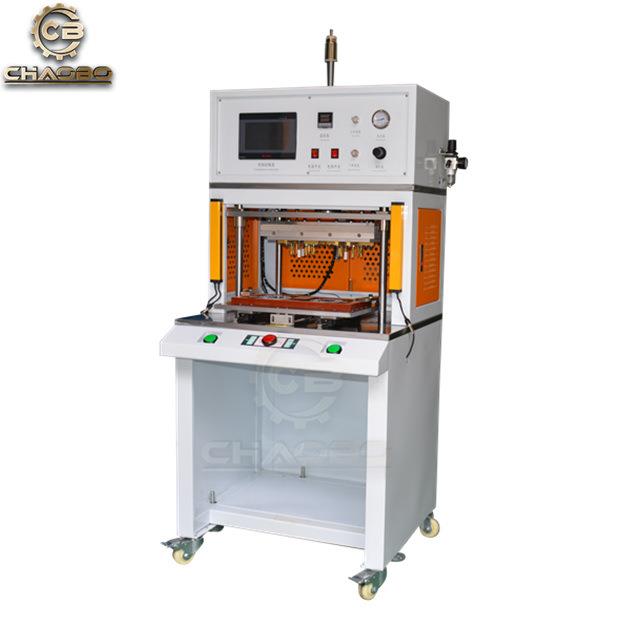 Horizontal hot plate machine manufacturer pickleball plastic welding hole ball automatic cutting plastic hot plate welding machine