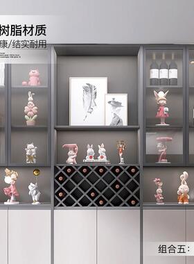 轻奢高级感酒柜家居装饰品摆件客厅电视柜餐柜玄关搬家乔迁礼物