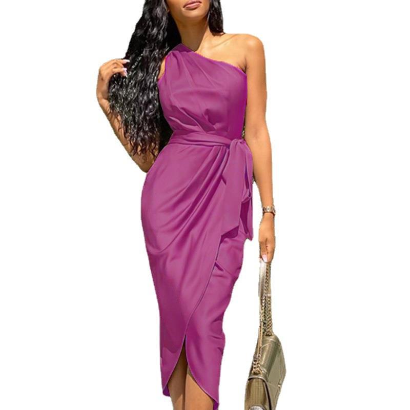dress formal sleeveless fashion dress bridesmaid party - 图3