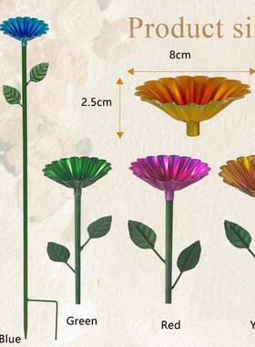 花园牧羊钩可拆卸太阳能灯庭院喂鸟器金属支架地插挂钩metal hook