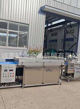 大型妙三角蘑菇力威化饼干外衣巧克力裹衣涂层冷却生产流水线设备
