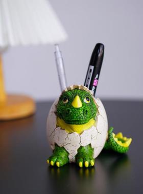 新品恐龙多肉植物花盆客厅阳台摆件办公室书房桌面笔筒装饰小摆件
