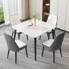 Slate dining table for household small apartments, Chinese and Western restaurant reception and negotiation table, square dining table