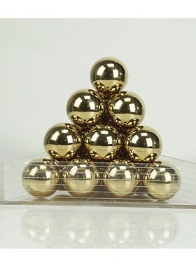 亚克力底座金字塔智慧球饰品北欧轻奢创意家居桌面客厅玄关摆件