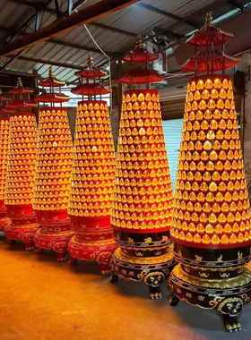 厂家寺庙寺院功德塔形千佛灯圆柱型万佛灯大型自动转运灯万佛龛塔