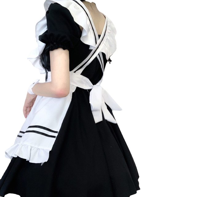 Cute soft girl Japanese Lolita maid outfit daily wear breast strap maid outfit animation costume stage performance