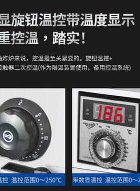 炸电炸炉商用数显双温控串鸡排大量油炸炸锅台容式单双缸213油机