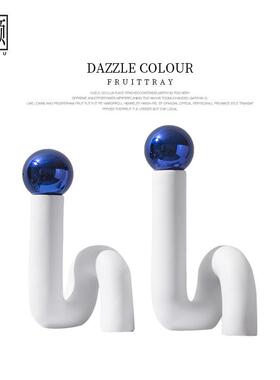 轻奢风玄QS0424台面艺品摆店件后现术代简约创意样关软装饰品酒别