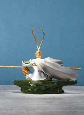 厂家直销黄铜摆件《大圣归来》铜工艺品家居饰品开业客厅玄关摆件